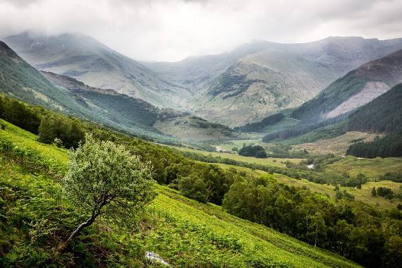 Paysage des Highlands d'Ecosse